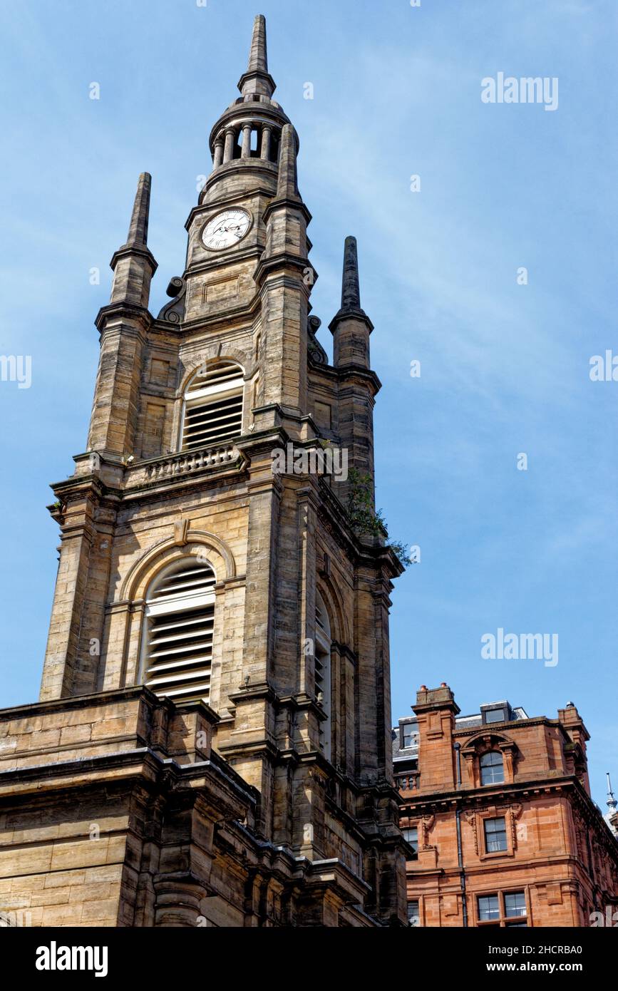 Beeindruckende Gebäude im Stadtzentrum, Glasgow, Schottland, Vereinigtes Königreich - 23rd. Juli 2021 Stockfoto