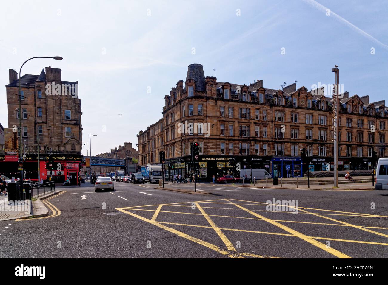 Ansicht der Merchant City - Glasgow, Schottland, Vereinigtes Königreich - 23rd. Juli 2021 Stockfoto