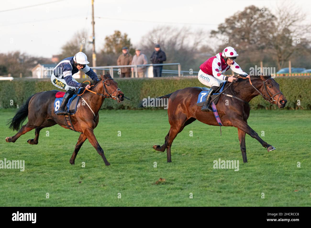 7th Rennstoßstange bei Wincanton Dezember 2nd 2021 Stockfoto