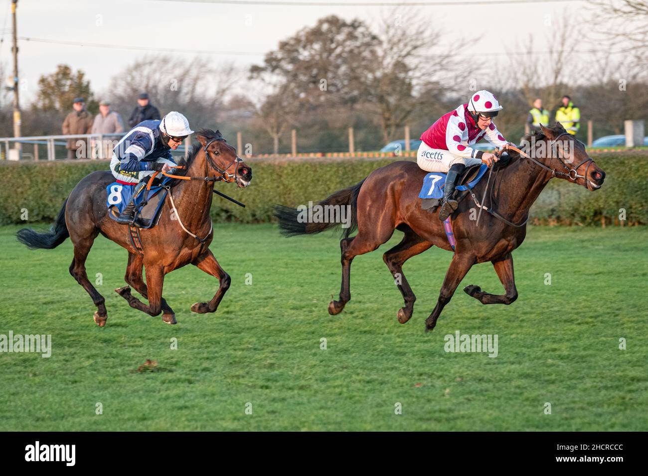7th Rennstoßstange bei Wincanton Dezember 2nd 2021 Stockfoto