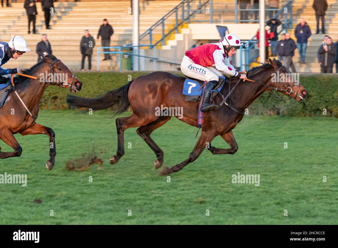 7th Rennstoßstange bei Wincanton Dezember 2nd 2021 Stockfoto