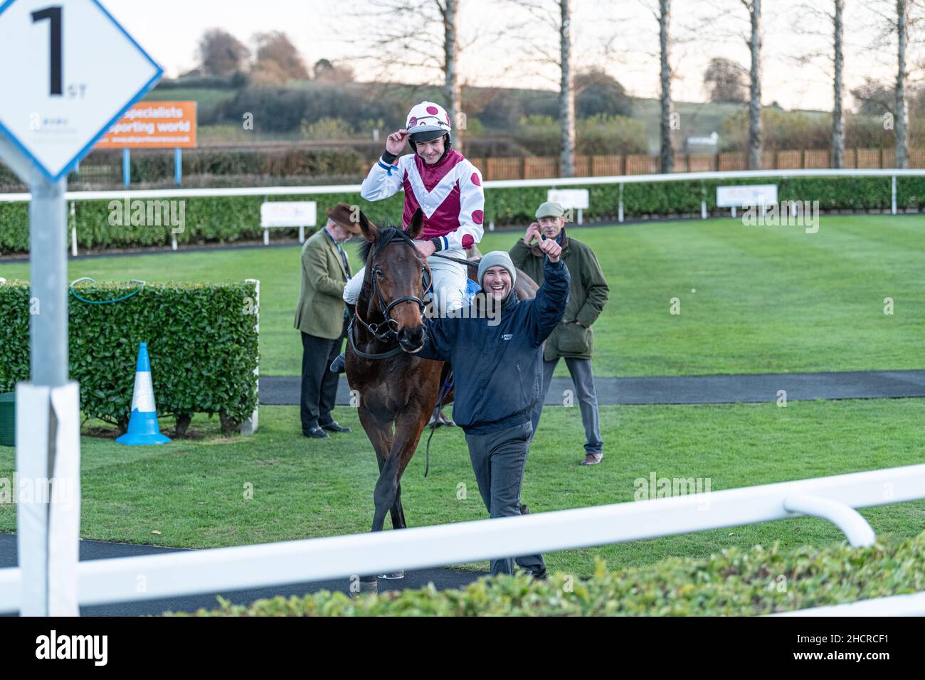 7th Rennstoßstange bei Wincanton Dezember 2nd 2021 Stockfoto