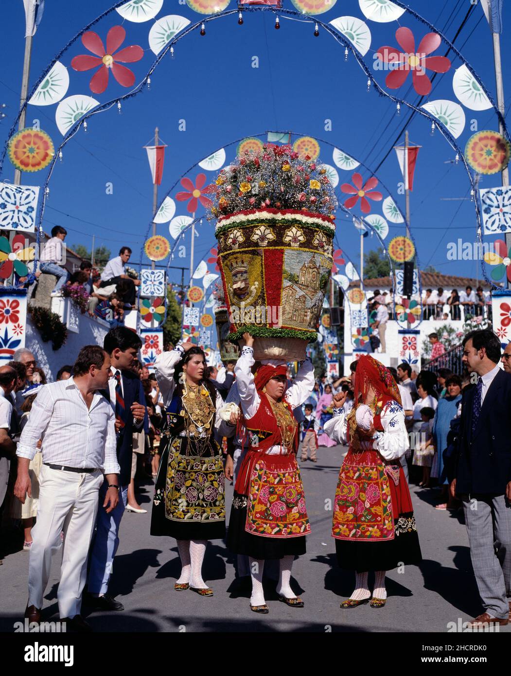 Portugal. Viana do Castelo. Vila Franca do Lima. Festa das Rosas. Stockfoto