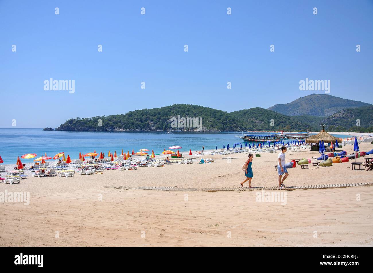 Ölüdeniz Beach, Ölüdeniz, Provinz Mugla, Türkei Stockfoto