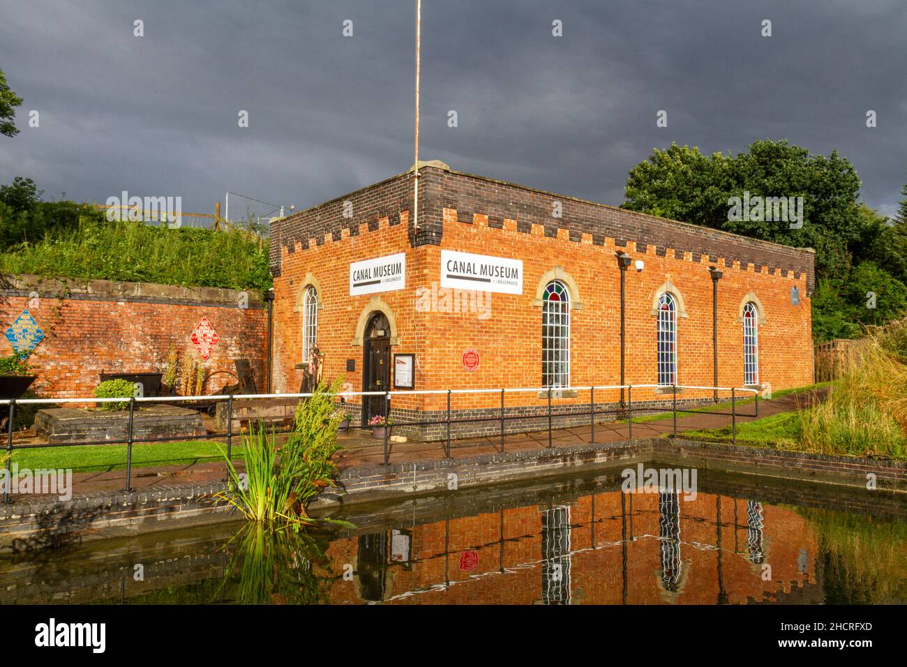 Das Canal Museum, Foxton Locks, auf der Leicester-Linie des Grand Union Canal, Leicestershire, Großbritannien. Stockfoto