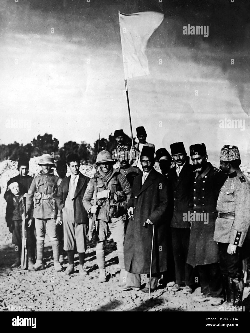 Übergabe Jerusalems an britische Truppen im Jahr WW1 Stockfoto