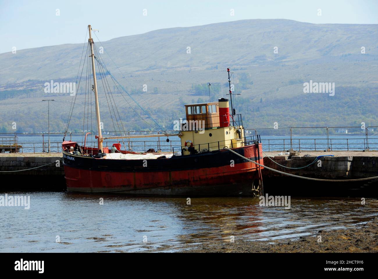 mv Vital Spark vor Anker in Inveraray, Argyll & Bute, Schottland Stockfoto