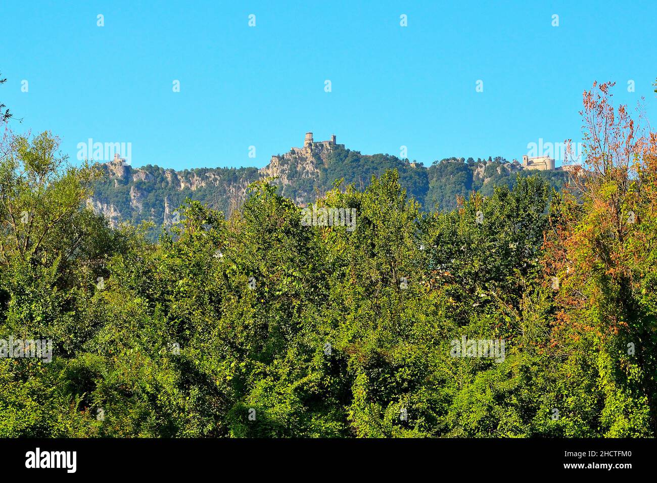 Blick auf San Marino Stockfoto