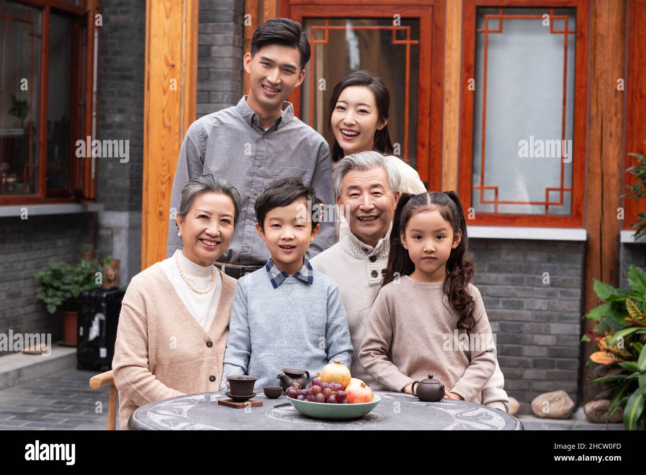 Familienportraits Stockfoto