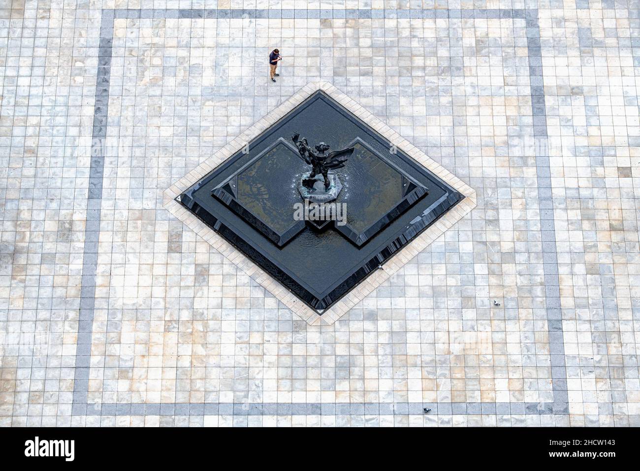 Prokešovo-Platz in Ostrava (Tschechische Republik) Stockfoto