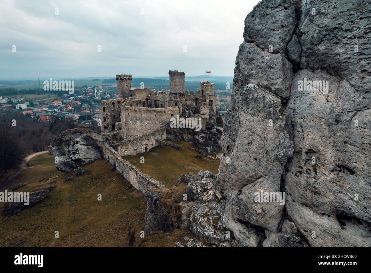 Polnische Burg Stockfoto