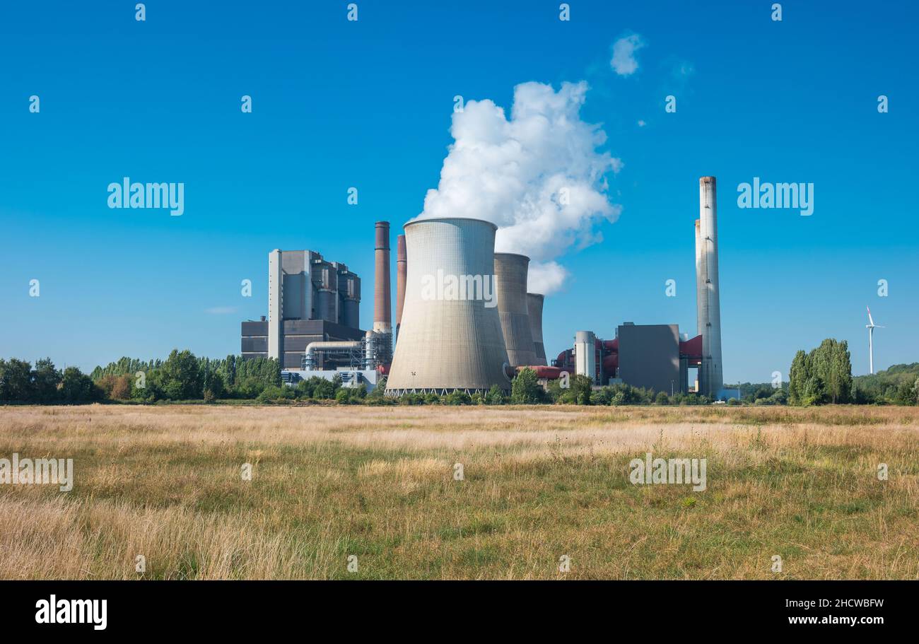 Braunkohlekraftwerk Stockfoto