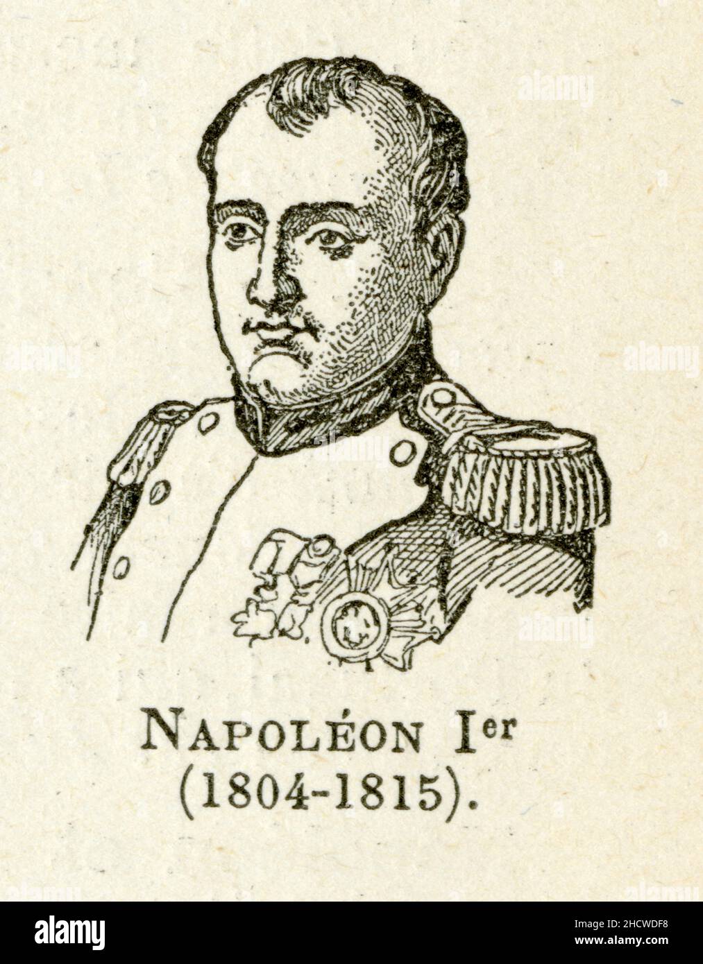 Napoléon Bonaparte, né le 15 août 1769 à Ajacio et mort le 5 Mai 1821 sur l'île Sainte-Hélène, est un militaire et homme d'État français, Premier emp Stockfoto
