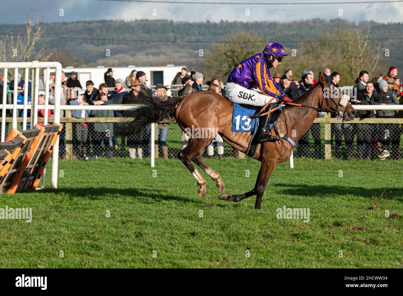 Maroochi läuft am zweiten Weihnachtsfeiertag 2021 in Wincanton Stockfoto