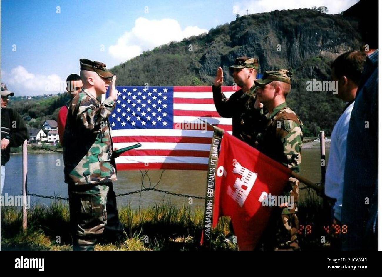 REMAGEN BRÜCKENJUBILÄUM 7. MÄRZ 1998. Stockfoto