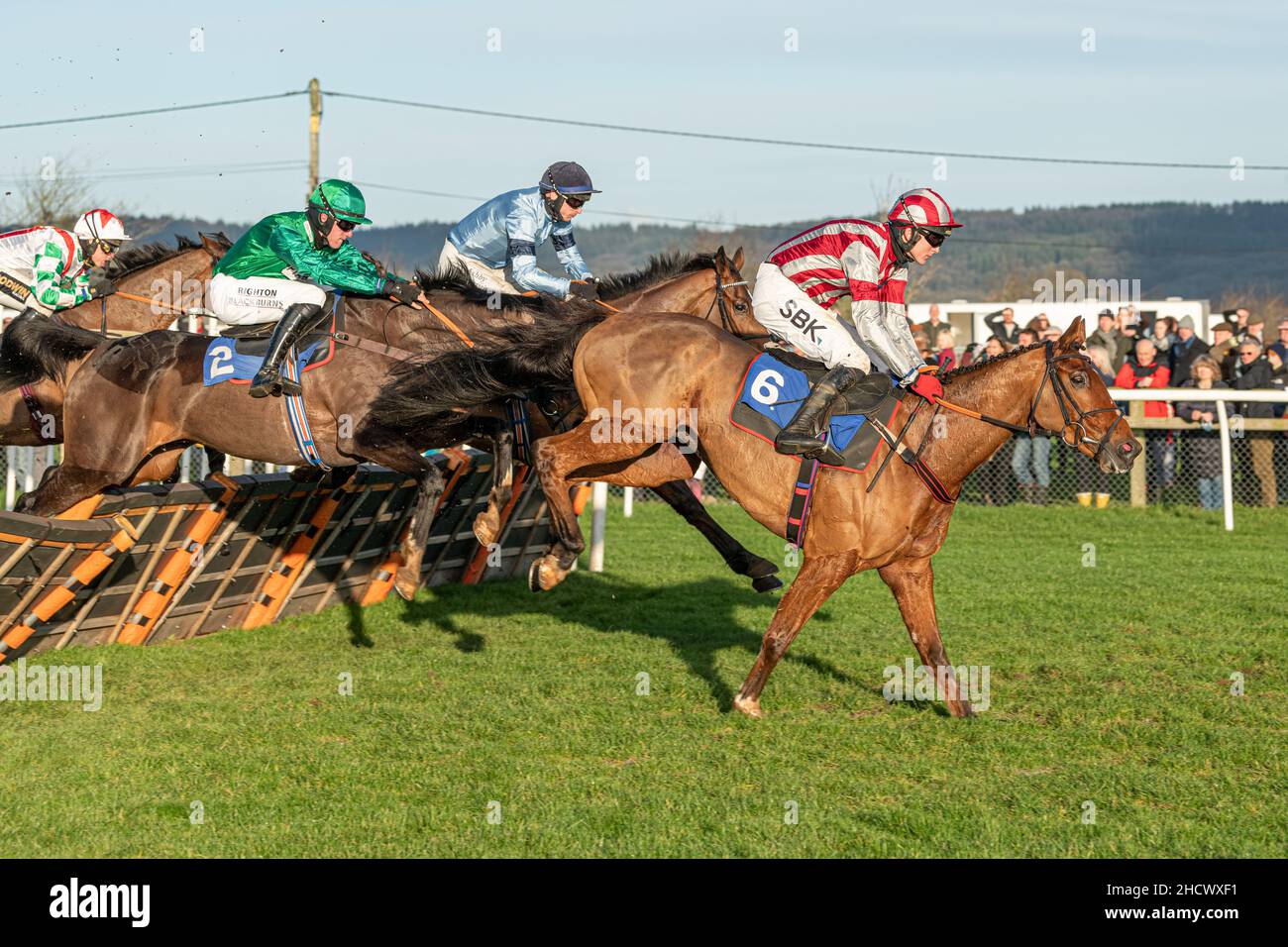 Flemcara läuft am zweiten Weihnachtsfeiertag 2021 in Wincanton Stockfoto