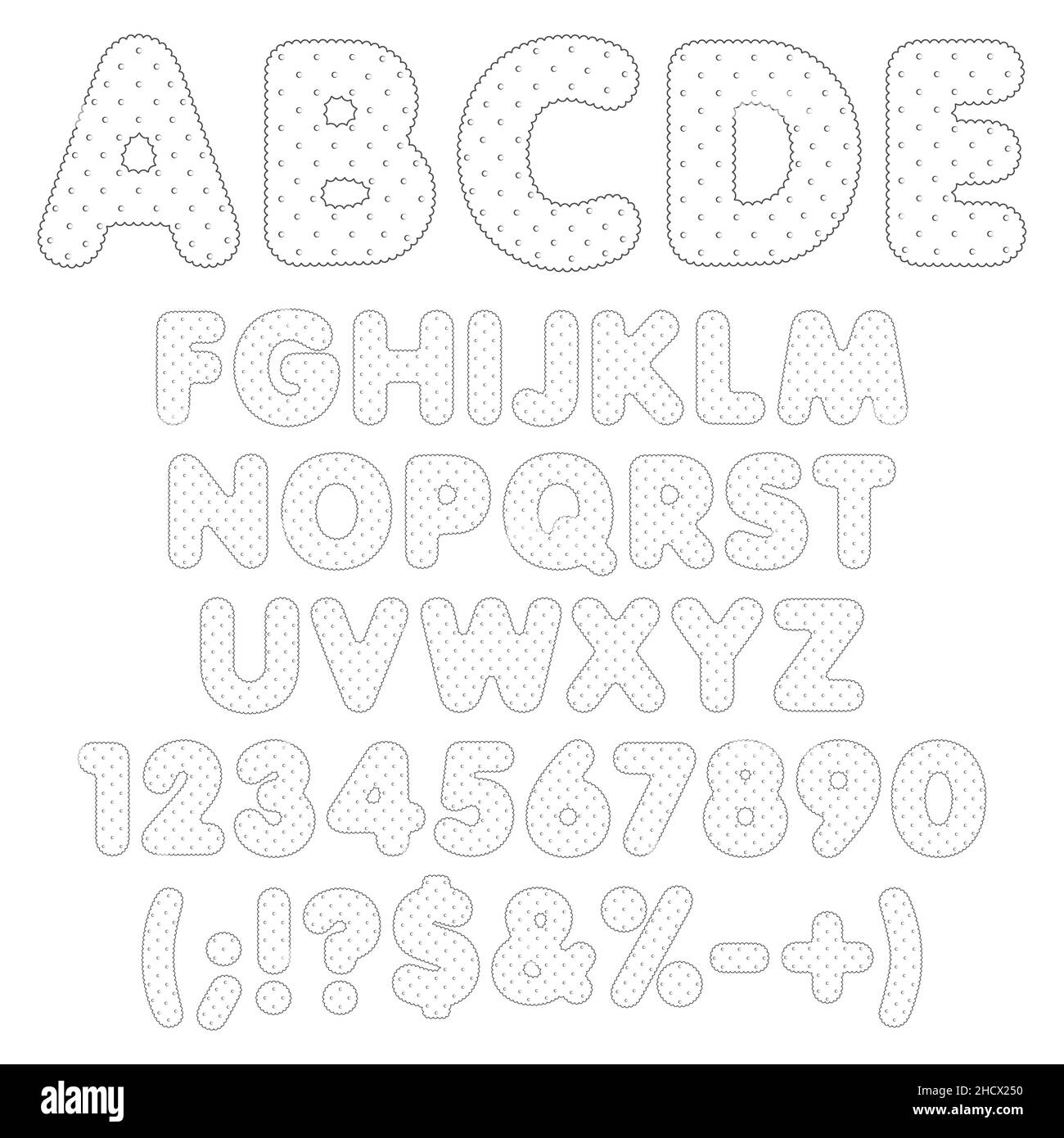 Cartoon style alphabet letters numbers Ausgeschnittene Stockfotos und Cartoon style alphabet letters numbers Ausgeschnittene Stockfotos und