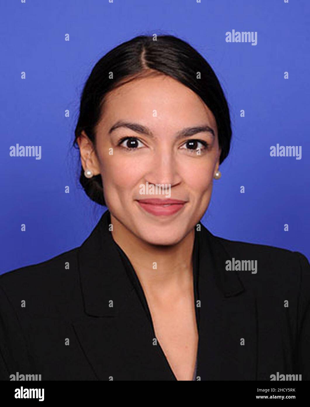 Rep. Alexandria Ocasio-Cortez Portrait 116th Kongress. Stockfoto