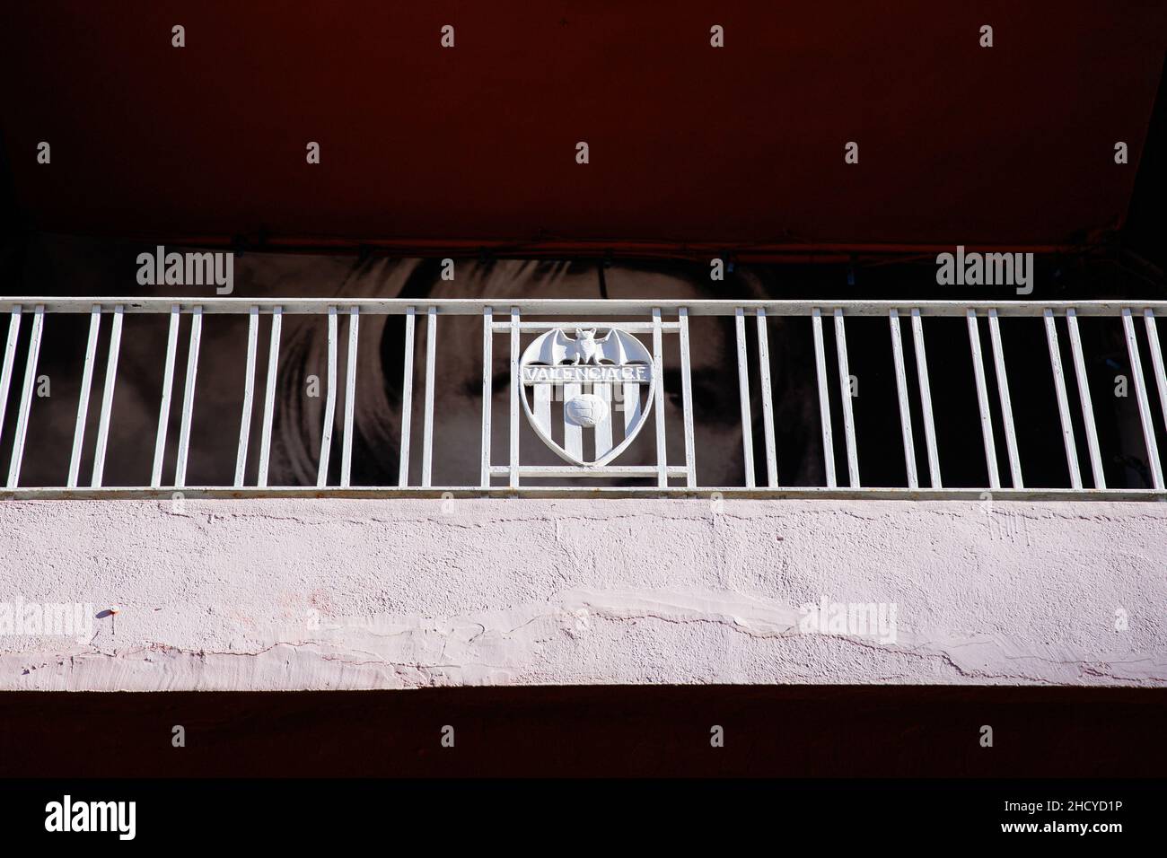 Gesamtansicht während des Liga-Spiels zwischen Valencia CF und RCD Espanyol bei Mestalla in Valencia, Spanien. Stockfoto