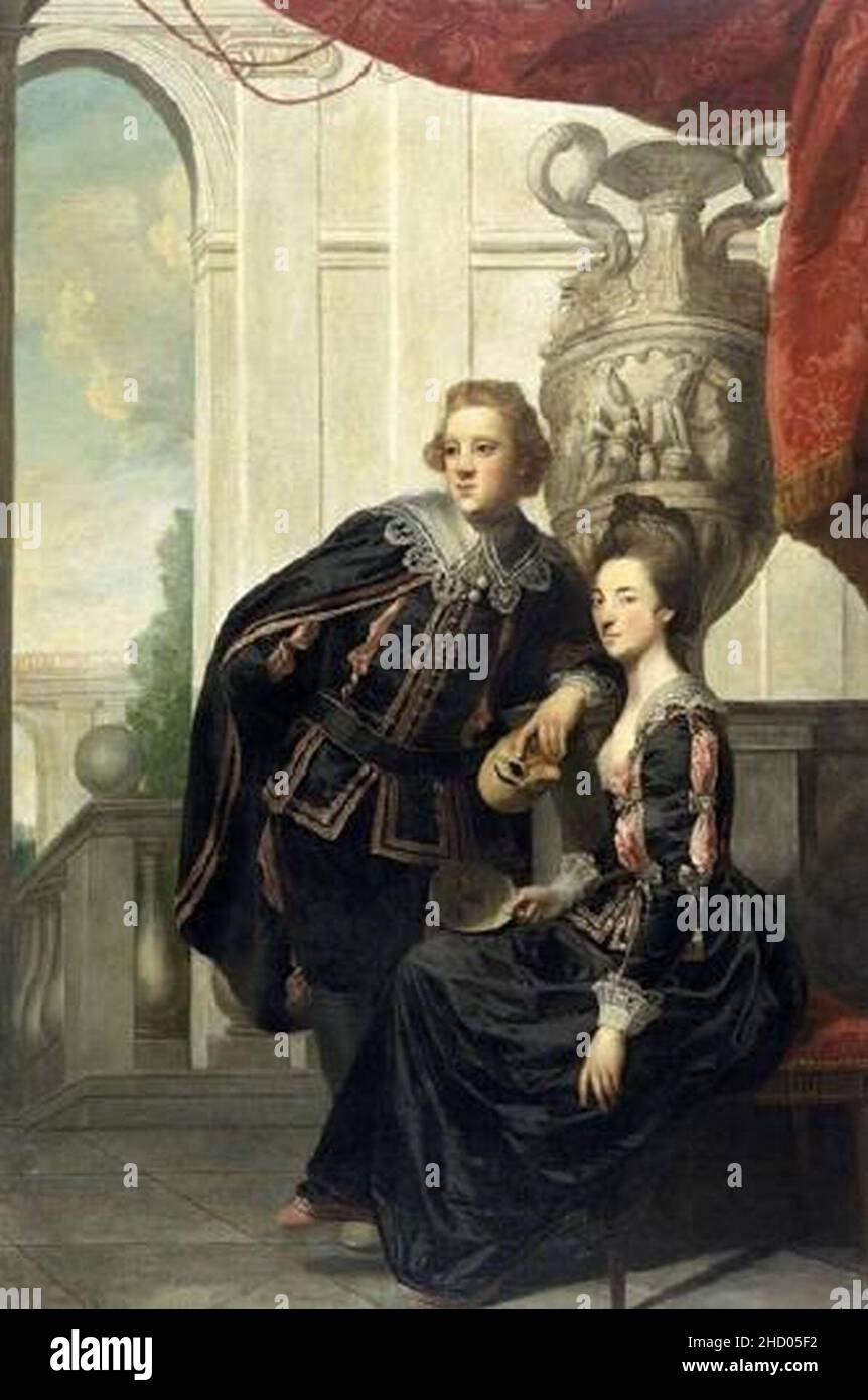 Reynolds, Sir Watkin und Lady Henrietta Williams-Wynn. Stockfoto