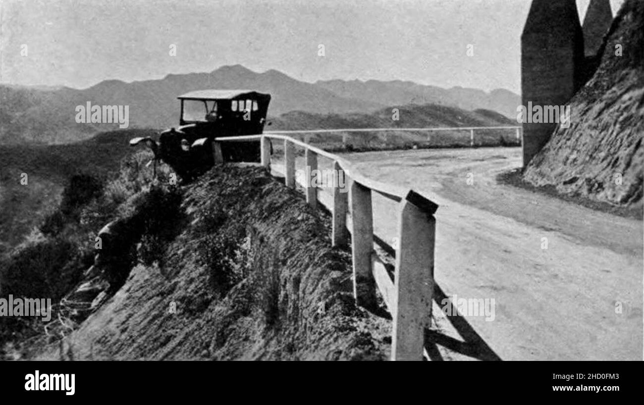 Ridge Route Ca 1920 3. Stockfoto