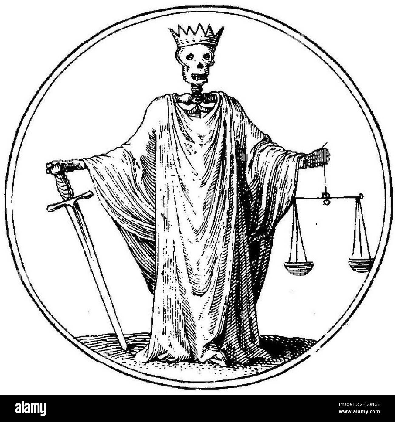 Ripa - Ikonologie - 1643 - II - S. 56 - ivstice rigovrevse. Stockfoto
