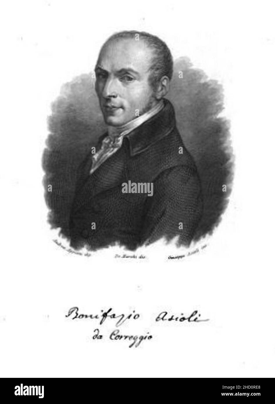 Ritratto di Bonifazio Asioli (1769-1832). Stockfoto