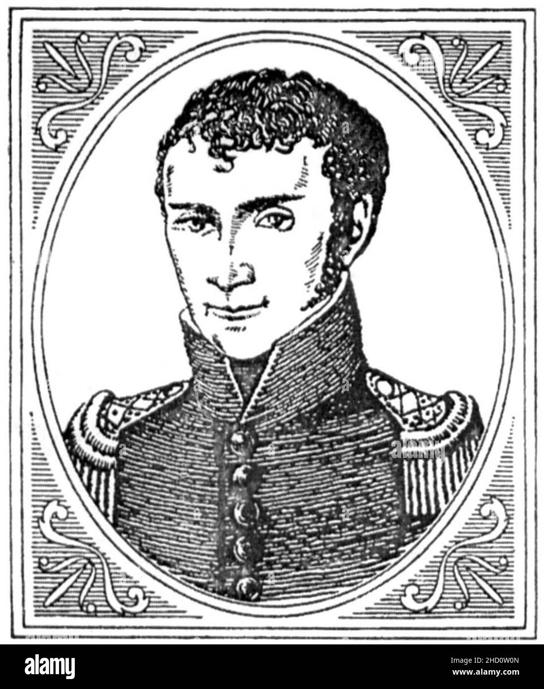 Ritter-Johann-Wilhelm-1804. Stockfoto
