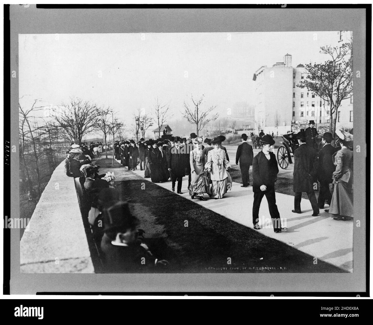 Riverside Drive, Ostersonntag, New York City Stockfoto