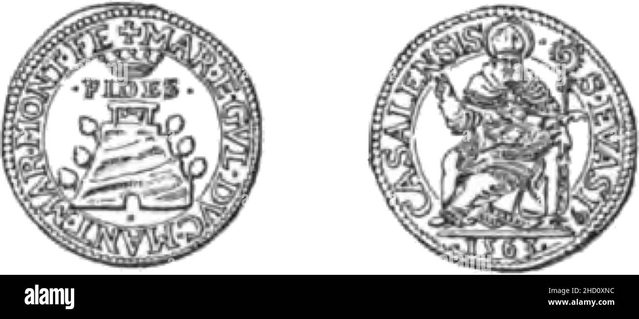 Rivista italiana di numismatica 1891 p 496. Stockfoto