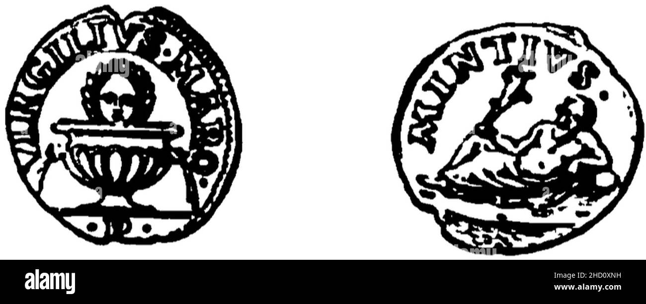 Rivista italiana di numismatica 1891 p 500. Stockfoto
