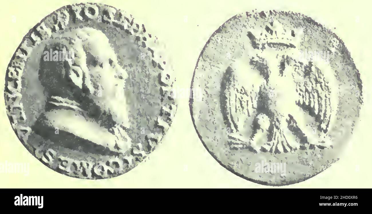 Rivista italiana di numismatica 1892 p357. Stockfoto