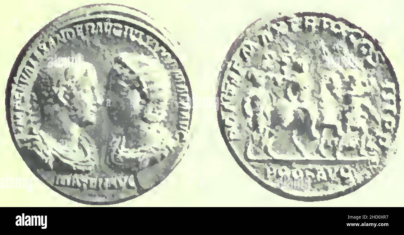 Rivista italiana di numismatica 1892 p163. Stockfoto