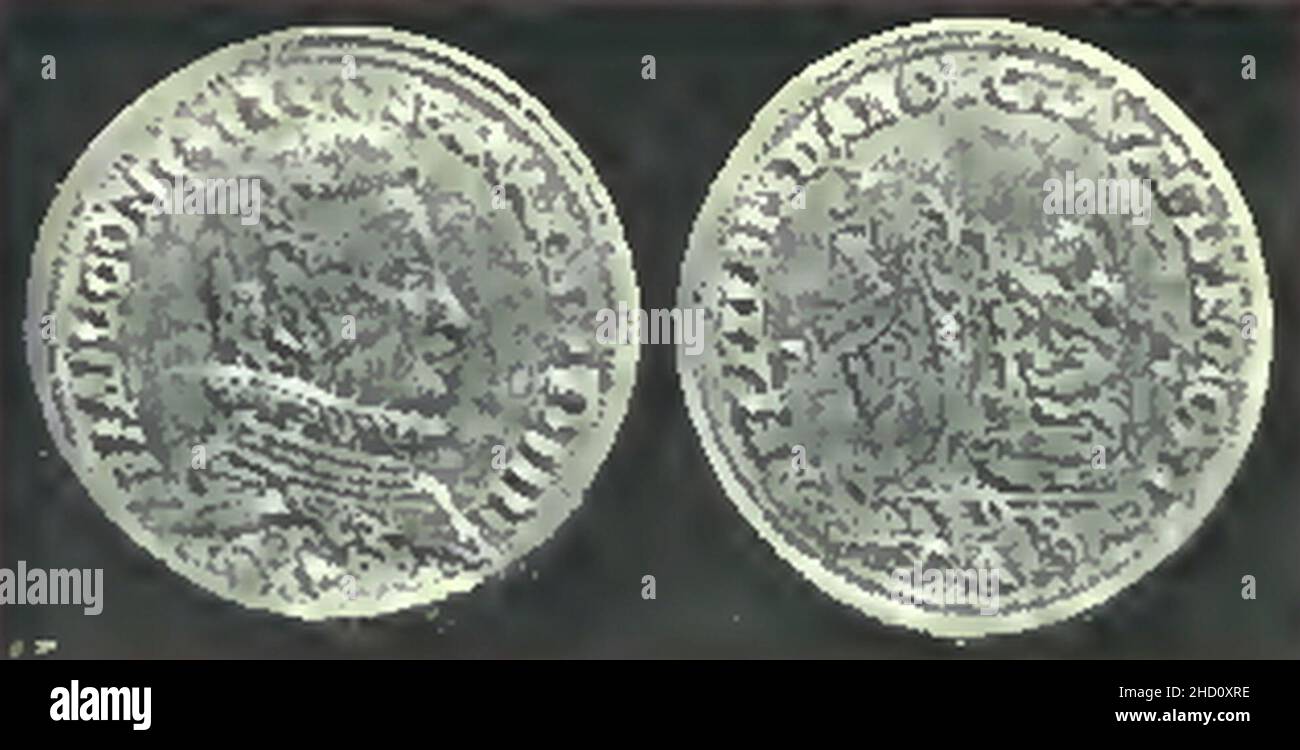 Rivista italiana di numismatica 1892 p054. Stockfoto