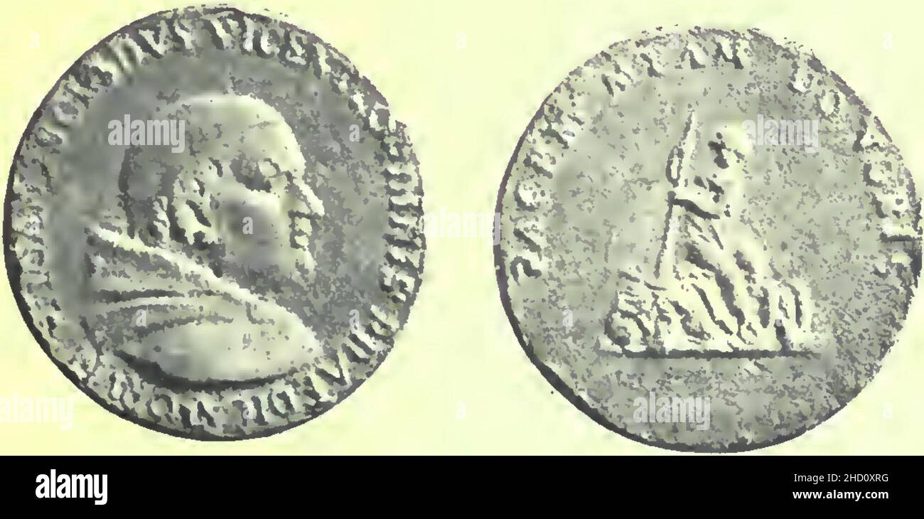 Rivista italiana di numismatica 1892 p209. Stockfoto