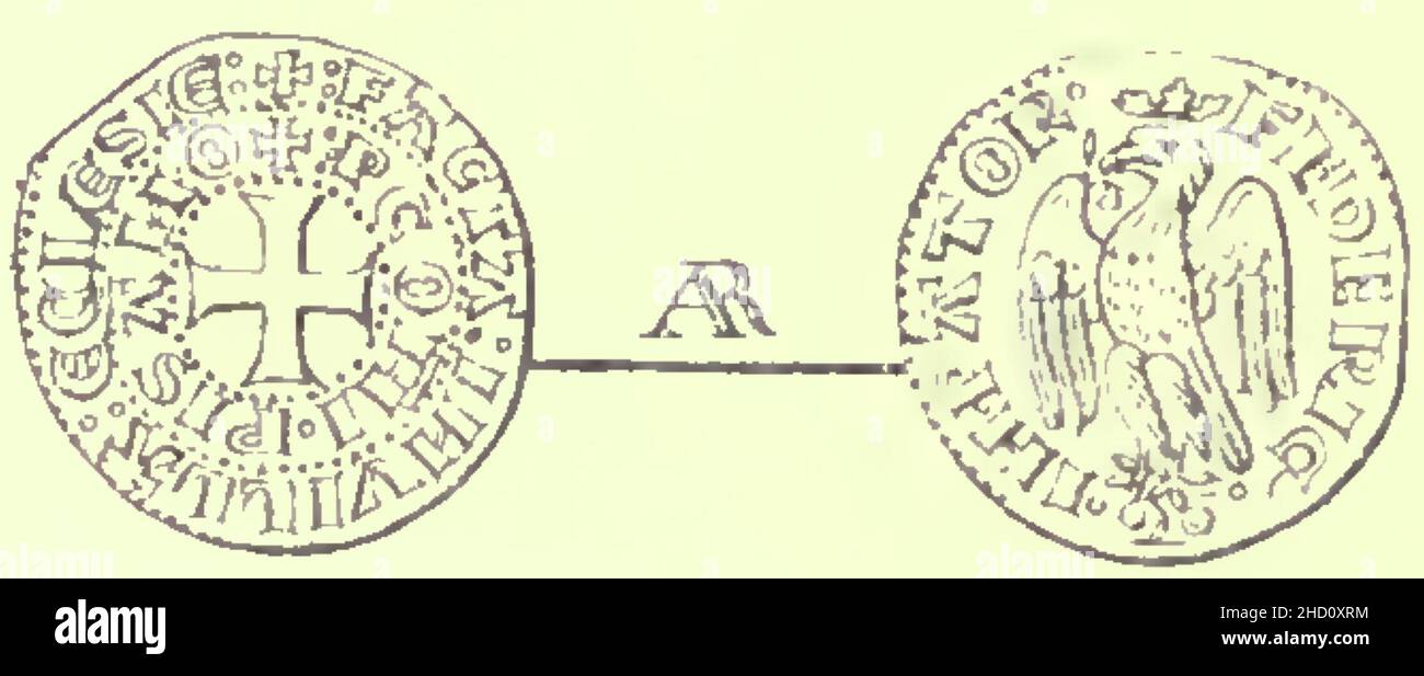Rivista italiana di numismatica 1892 p124. Stockfoto