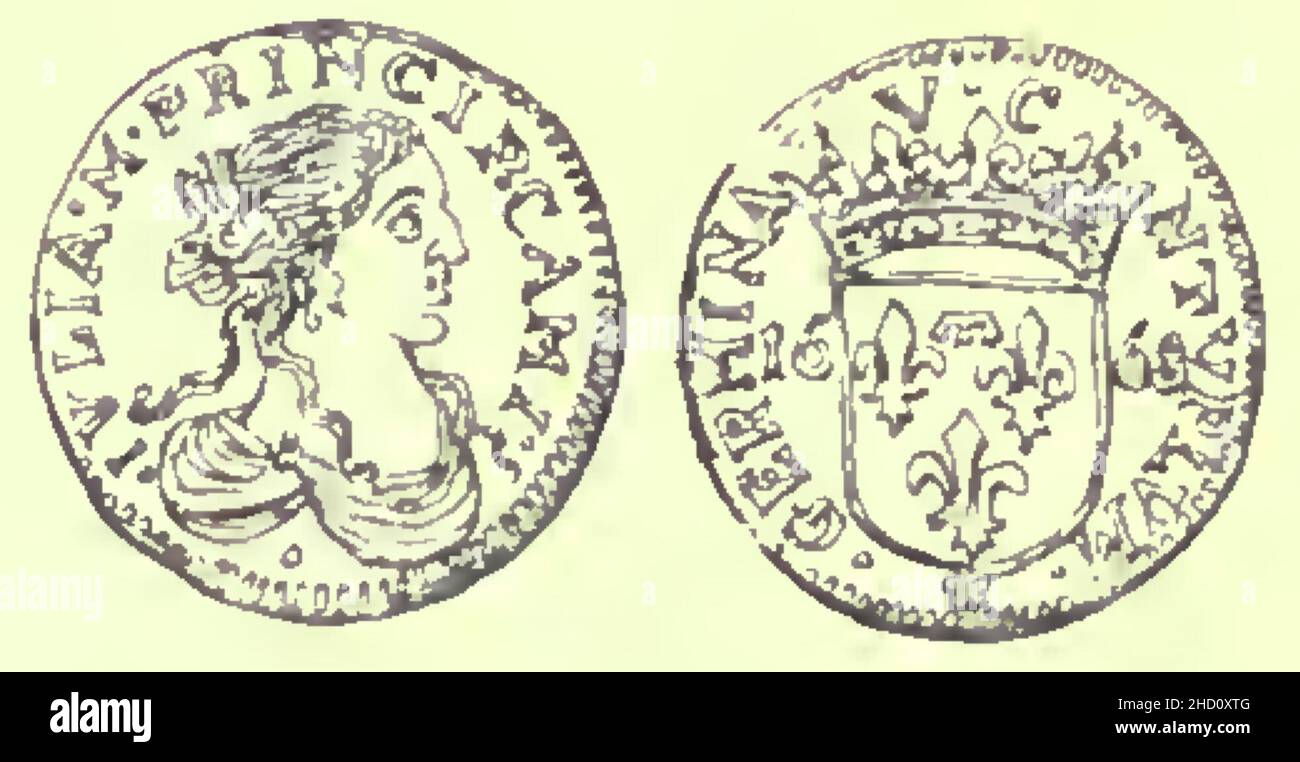 Rivista italiana di numismatica 1892 p048 a.. Stockfoto