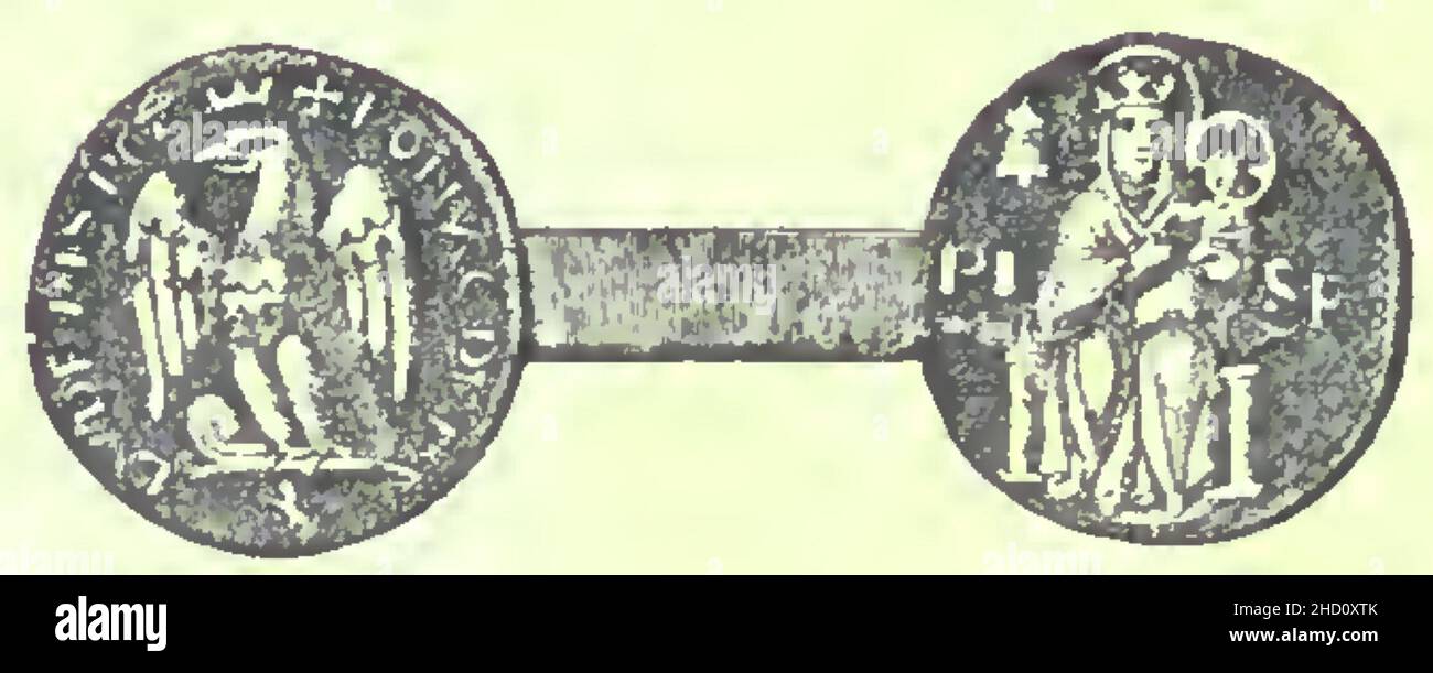 Rivista italiana di numismatica 1892 p126. Stockfoto
