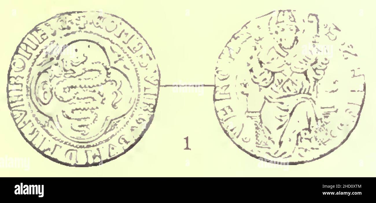 Rivista italiana di numismatica 1892 p067 a.. Stockfoto