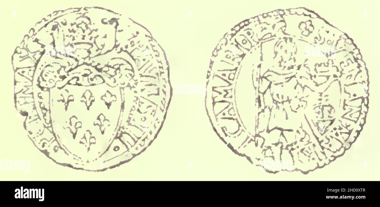 Rivista italiana di numismatica 1892 p065. Stockfoto