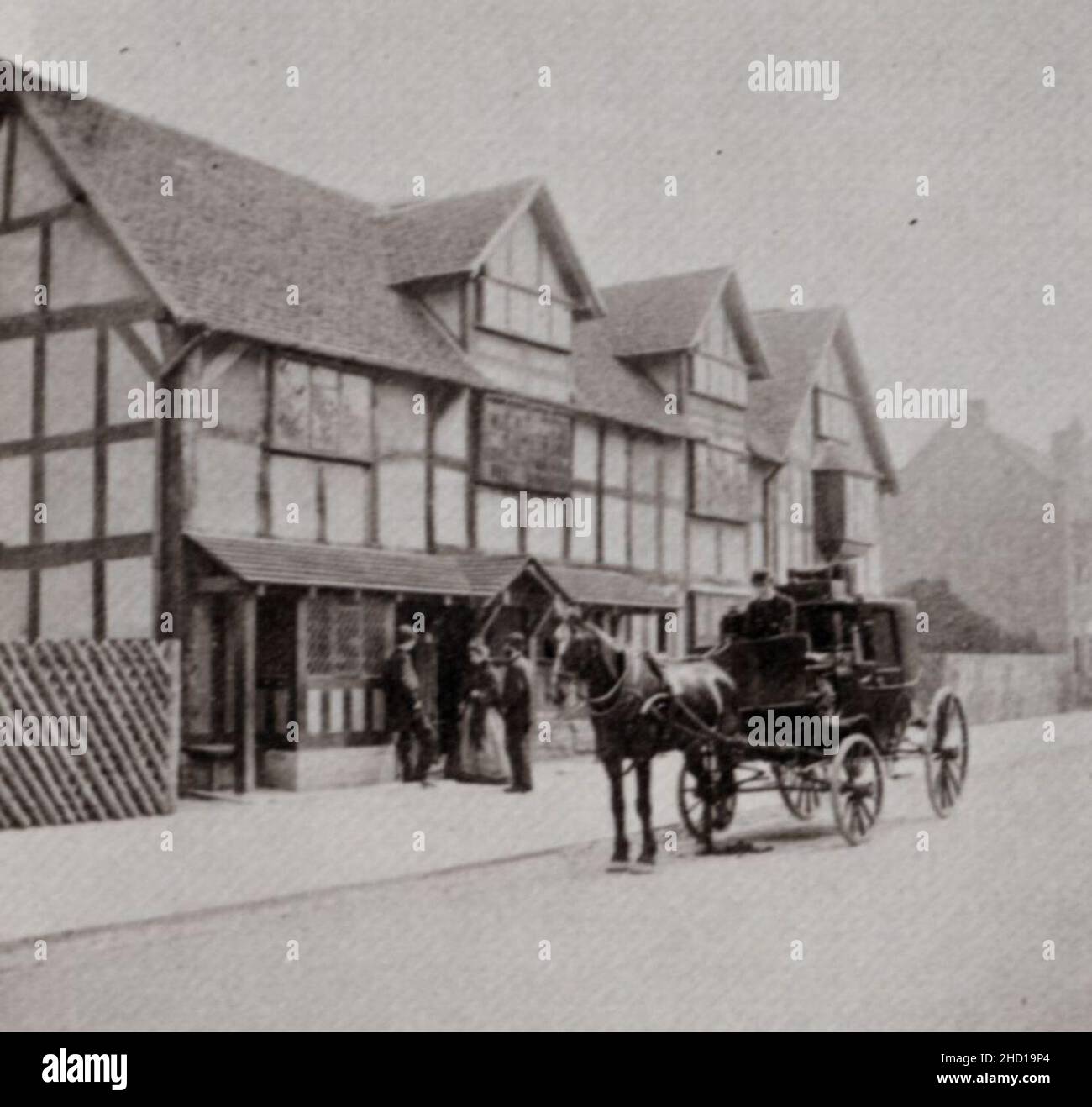 Robinson, Henry Peach - ein Haus aus dem 16. JH. In Stratford-upon-Avon (Shakespeares Geburtsort) Stockfoto
