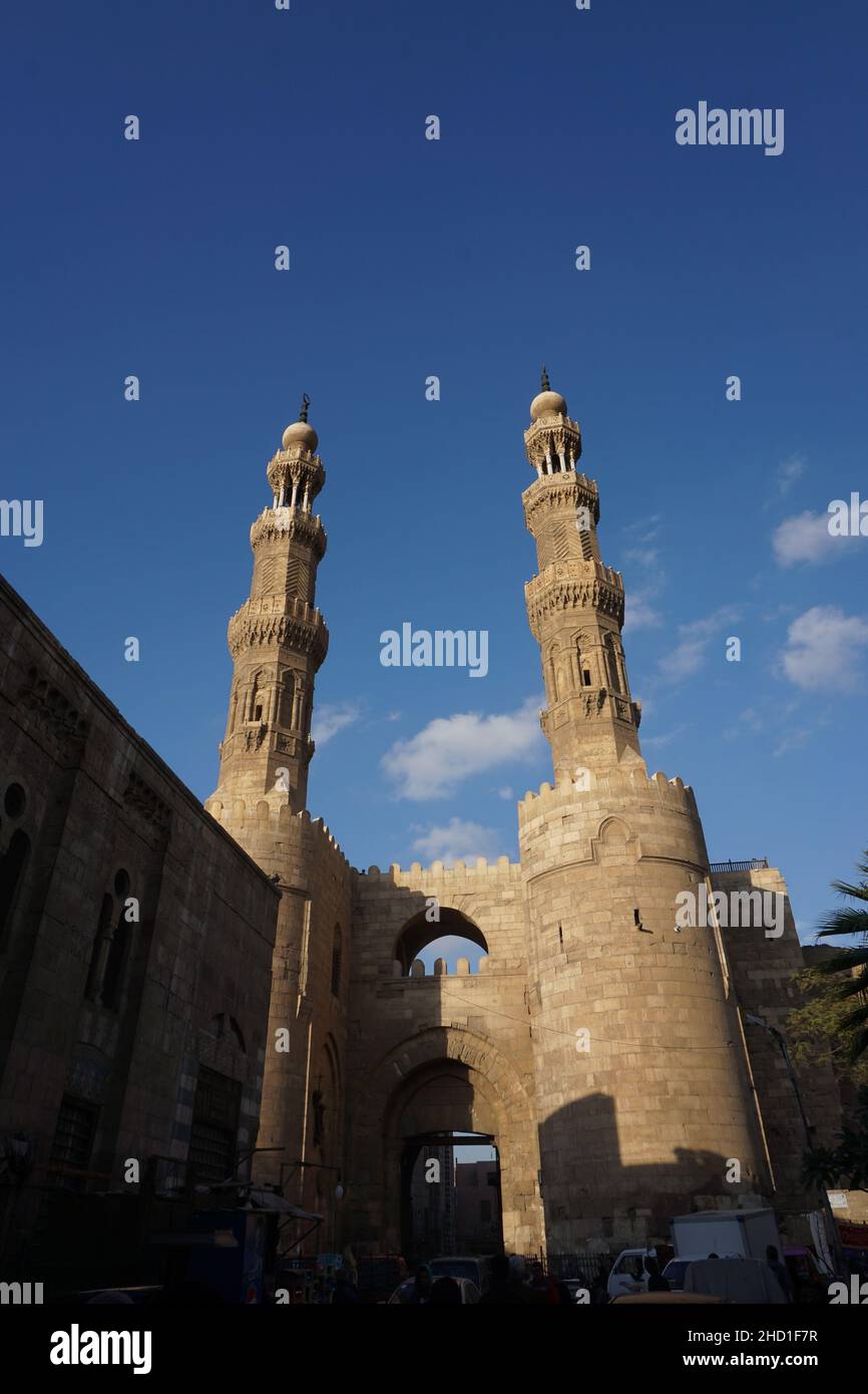 Bab Zuweila Tor in der Altstadt von Kairo, Ägypten Stockfoto