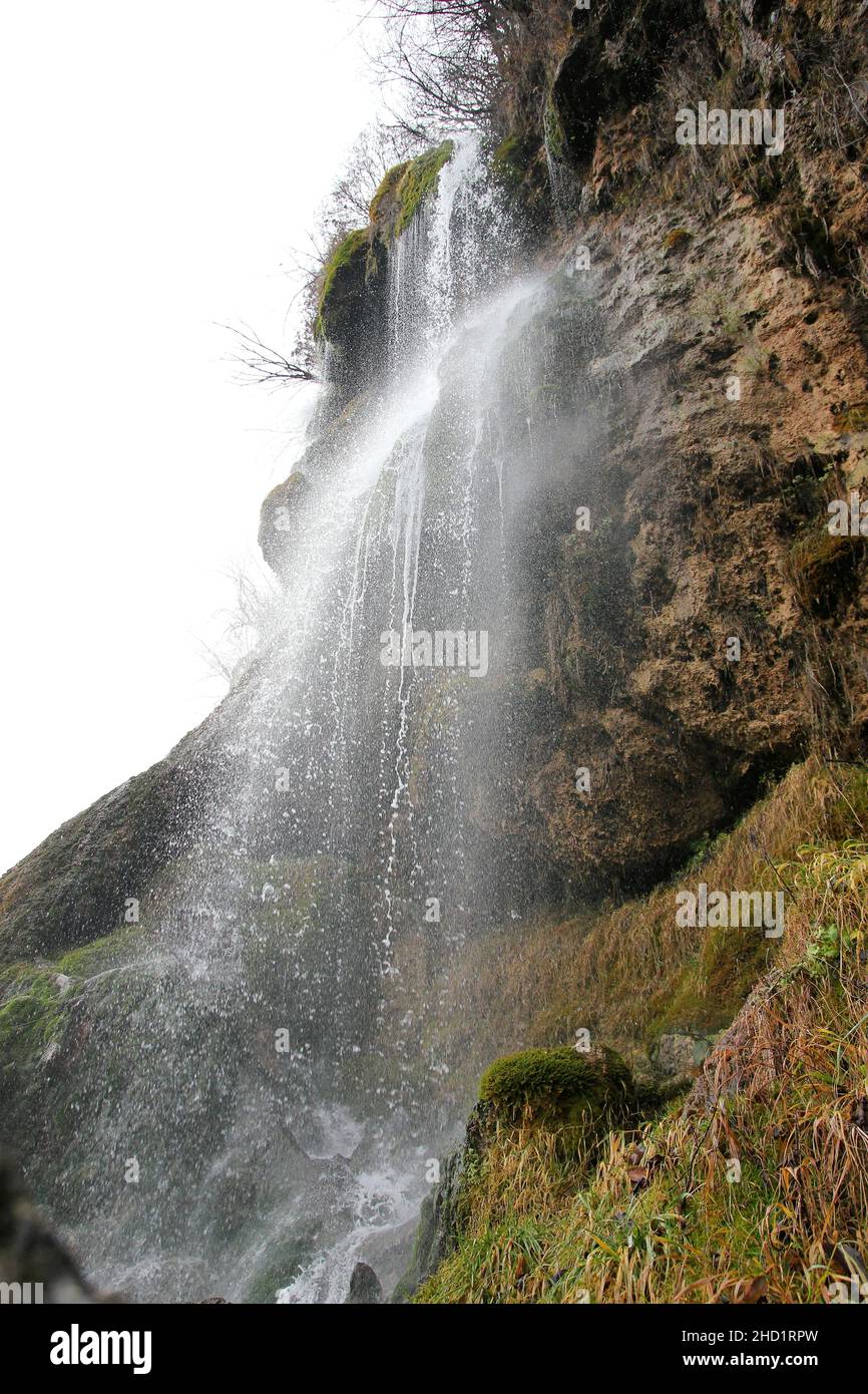 ich liebe den Wasserfall Stockfoto