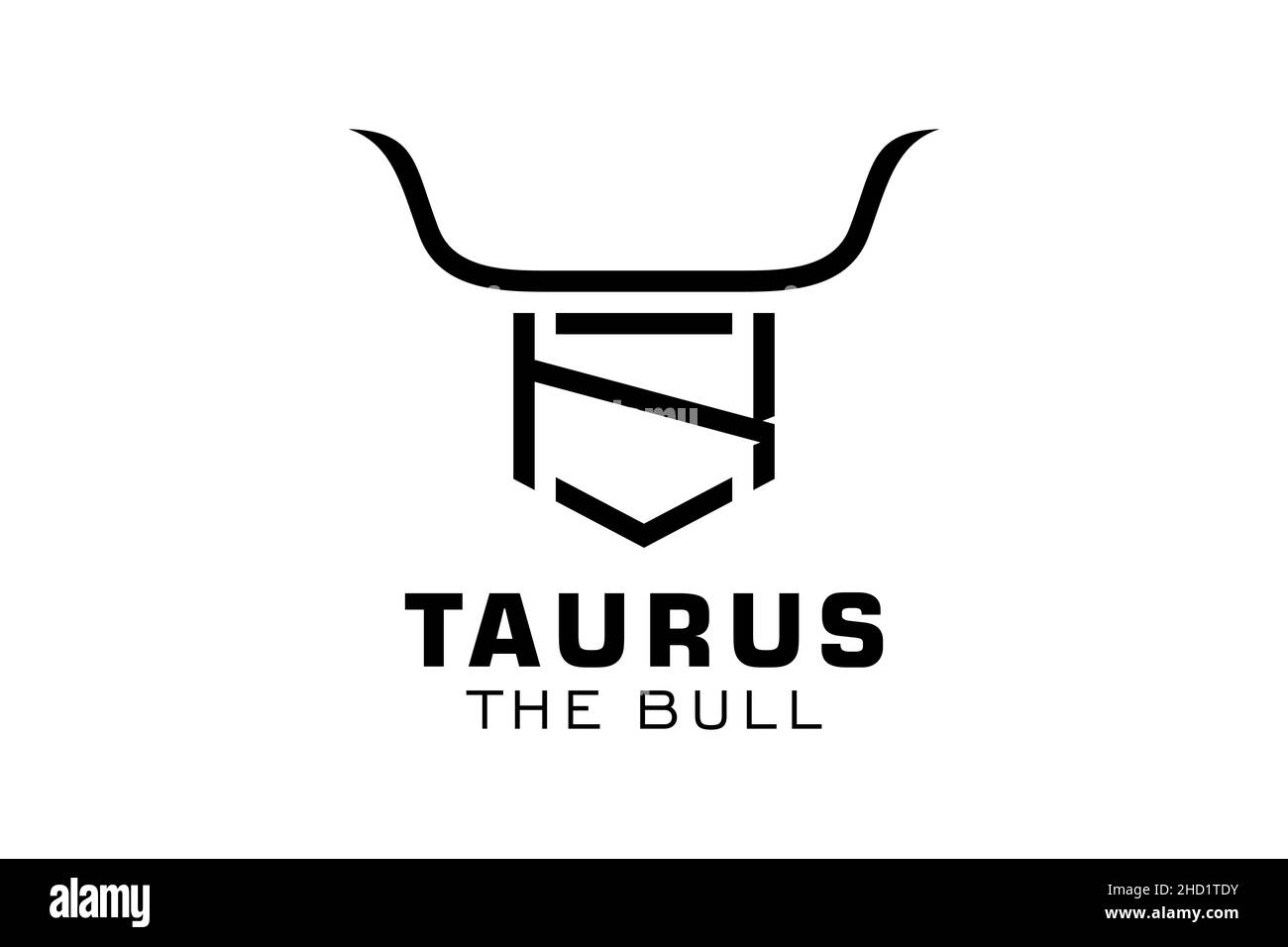 Buchstabe K-Logo, Bull-Logo, Kopf-Bull-Logo, Monogramm-Logo-Design-Vorlage Stock Vektor