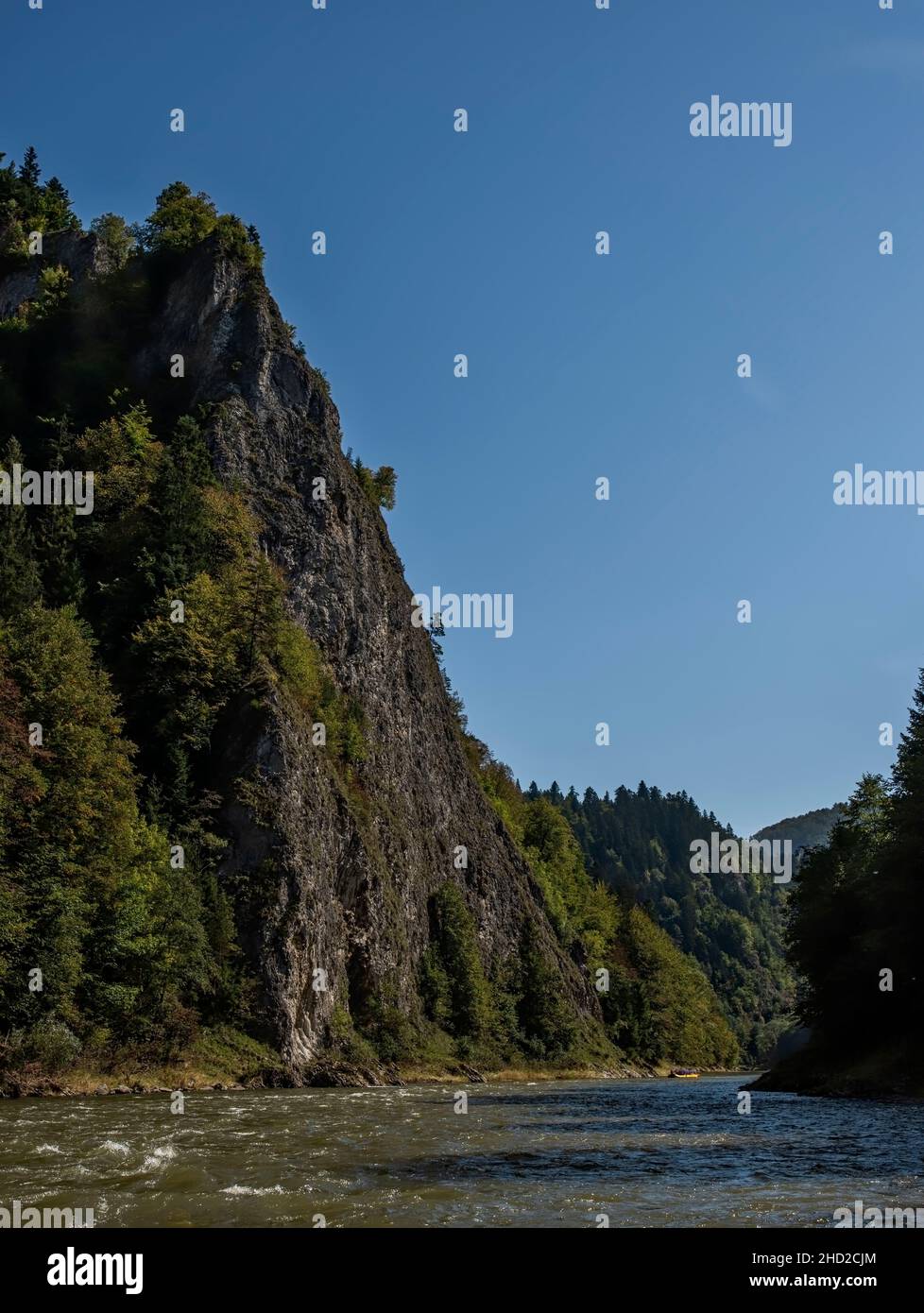 Dunajec River Canyon an der Grenze zwischen Polen und der Slowakei Stockfoto