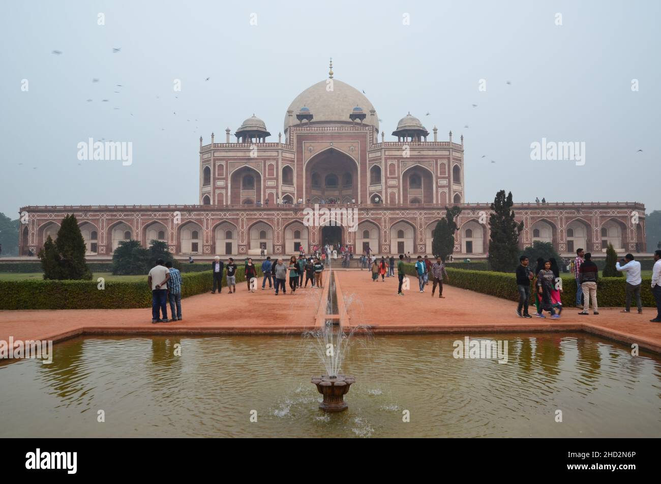 Humayun's Grab - ein schönes Mausoleum in Delhi Stockfoto