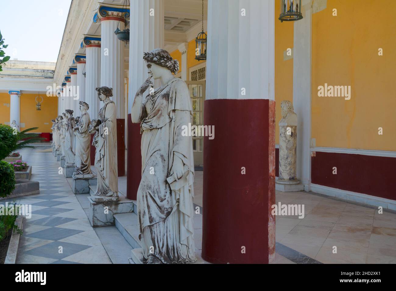 Achilleion Museum, Korfu Stockfoto