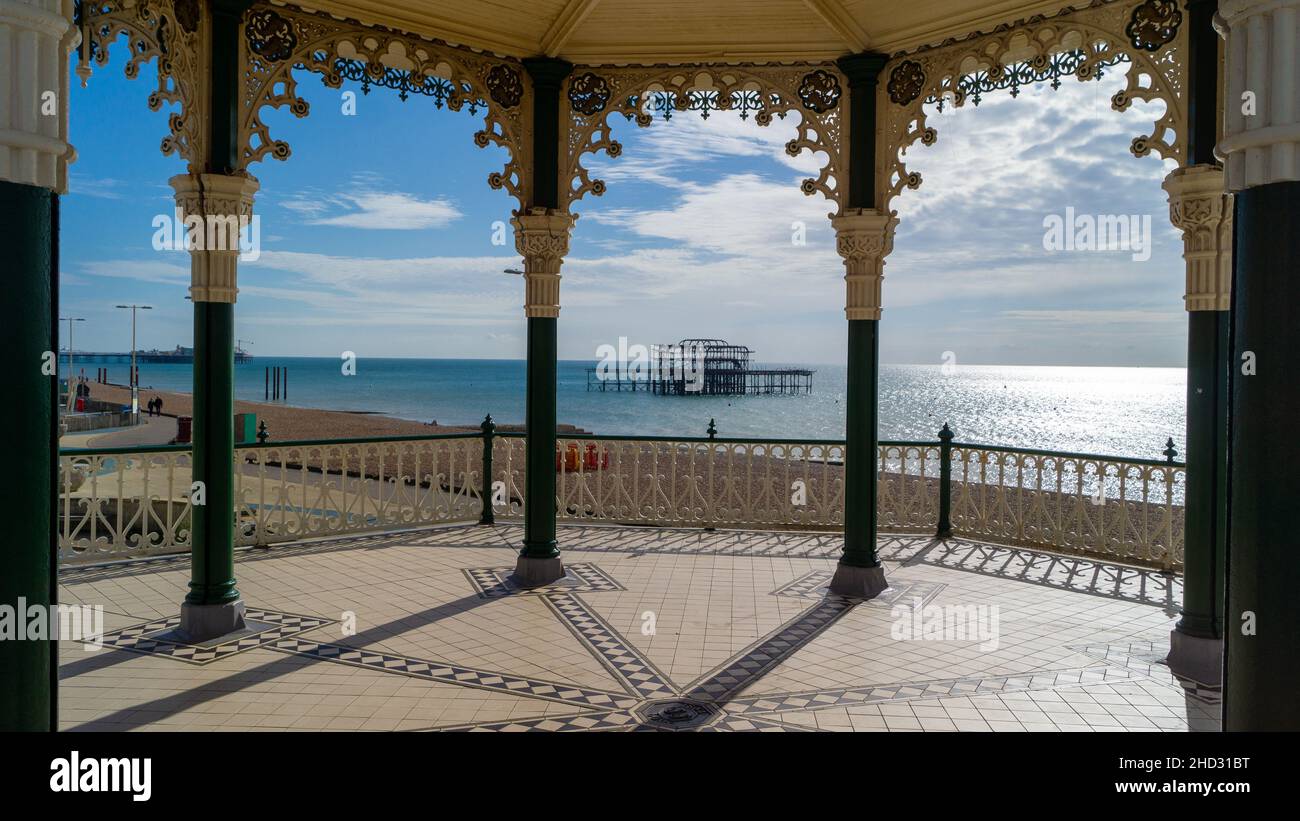 West Pier von Brighton Stockfoto