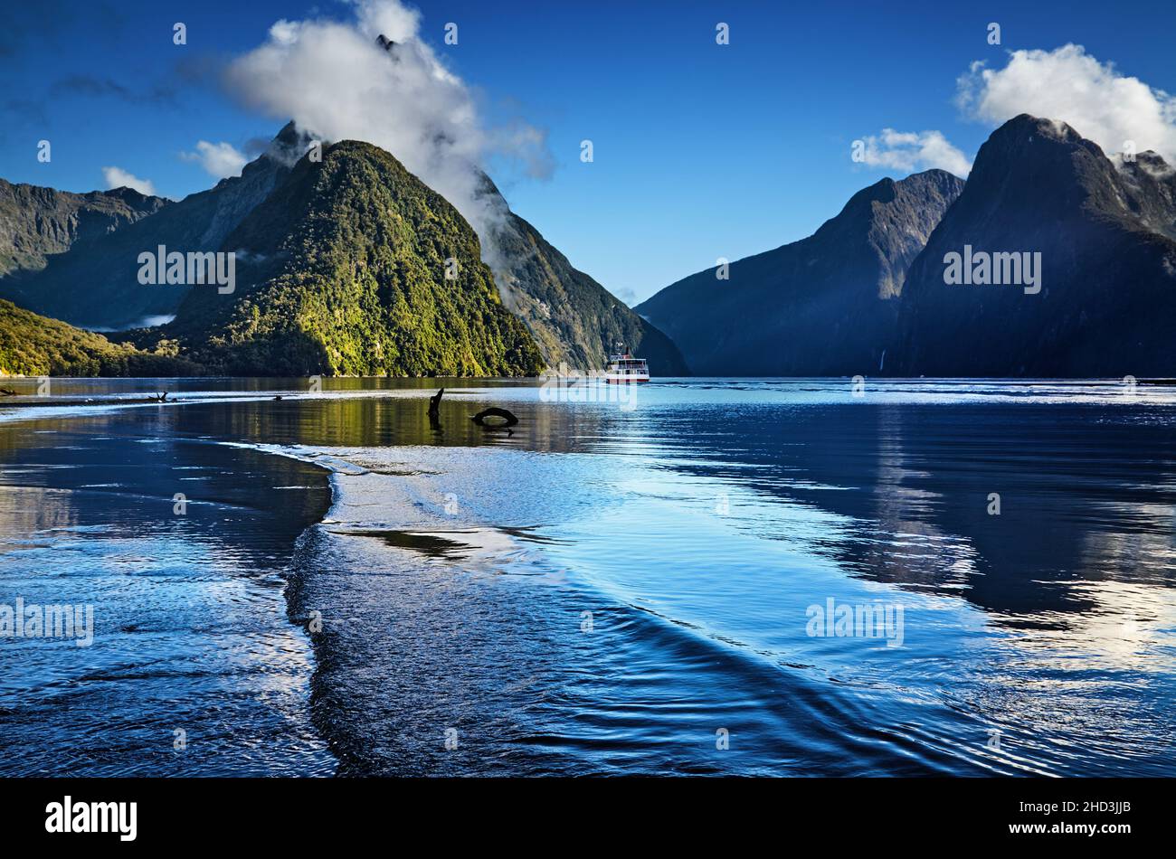 Milford Sound, Südinsel, Neuseeland Stockfoto