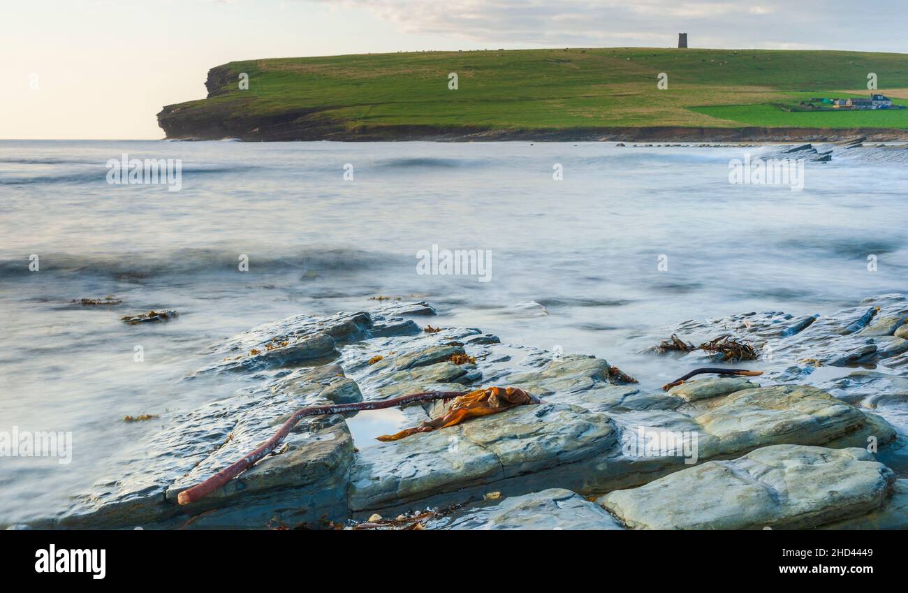Marwick Head Ansicht, Orkney Stockfoto